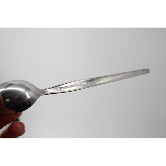 2 National Silver Co Iced Tea Spoon Stainless Steel 1960's Vintage 93778 - Picture 4 of 4